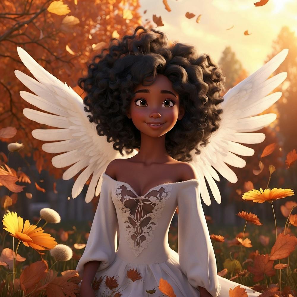 Beautiful Fall Angel