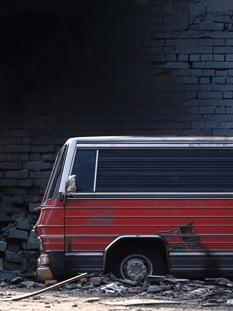 Van In Ruins