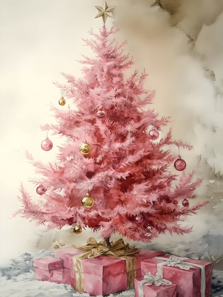 Pink Christmas Tree 2