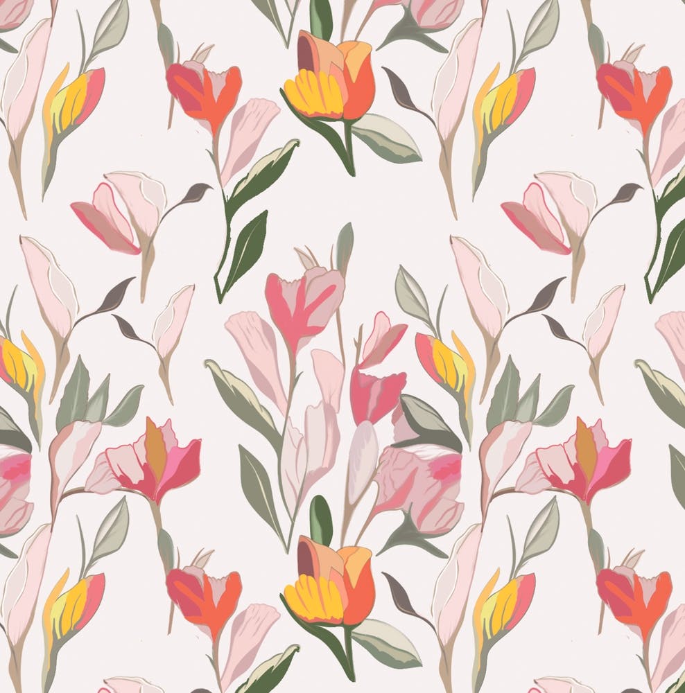 Watercolor Floral Pattern 1