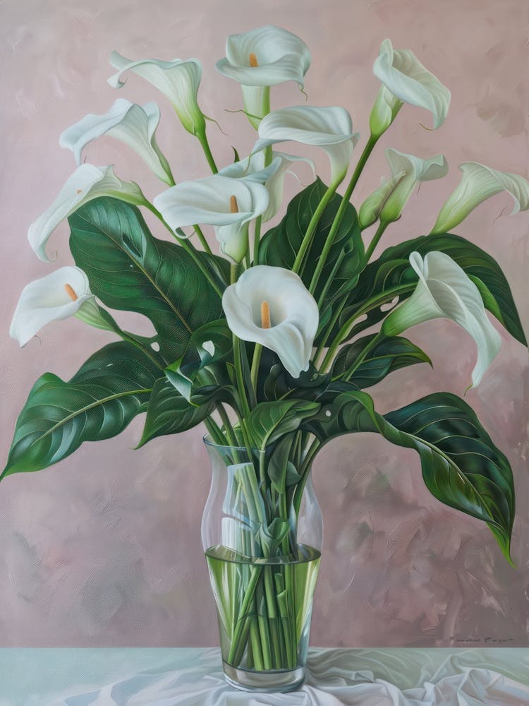 A World Of Flowers Calla Lily 3 Painting