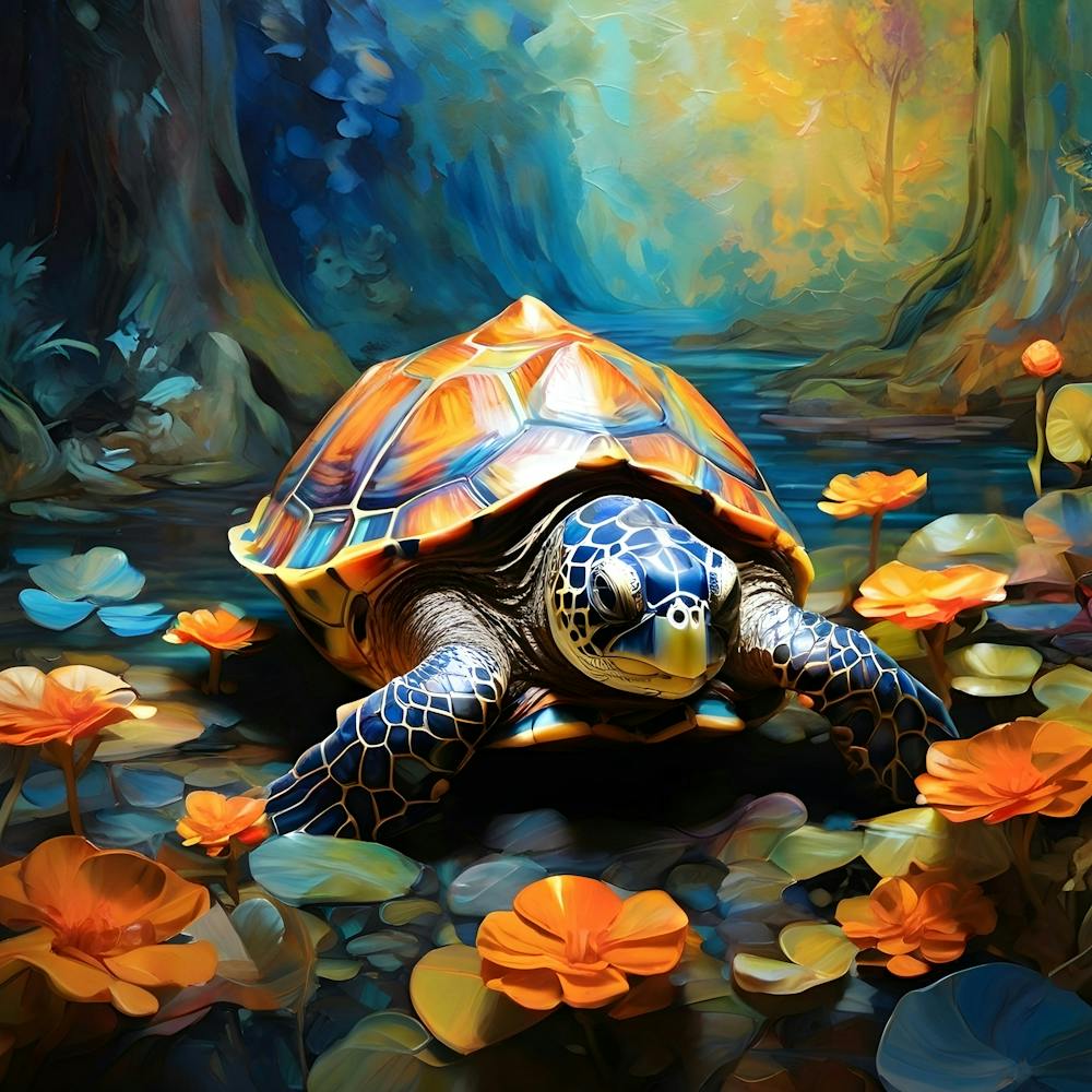 Turtle In The Water