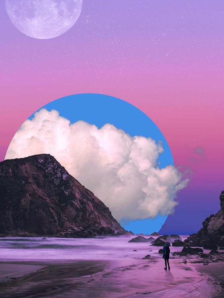 Pink And Blue Skies