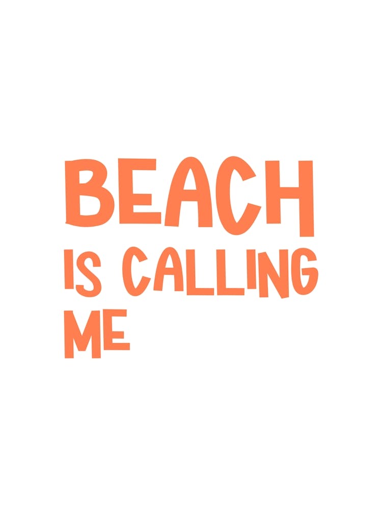 Beach Print Poster, Summer Vibes Wall Art, Coastal Quotes, Sun Ocean Gift For Her