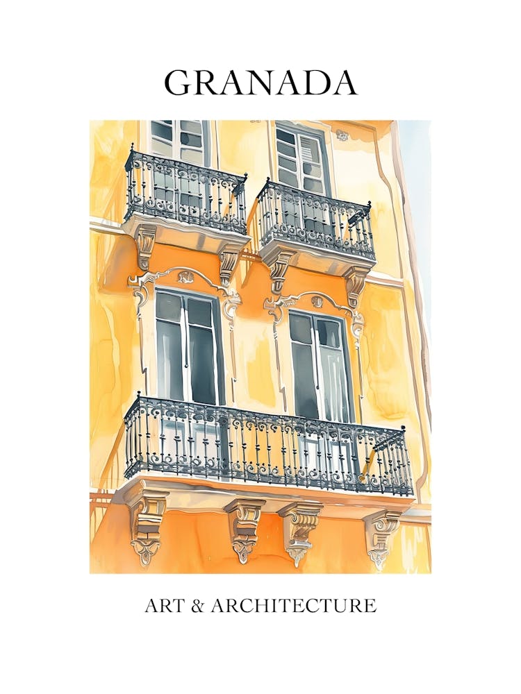 Granada Travel And Architecture Poster 1