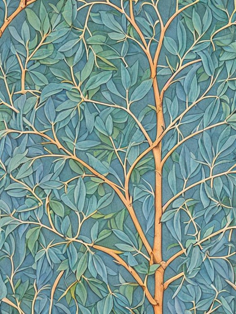 River Red Gum 2 tree Vintage Botanical