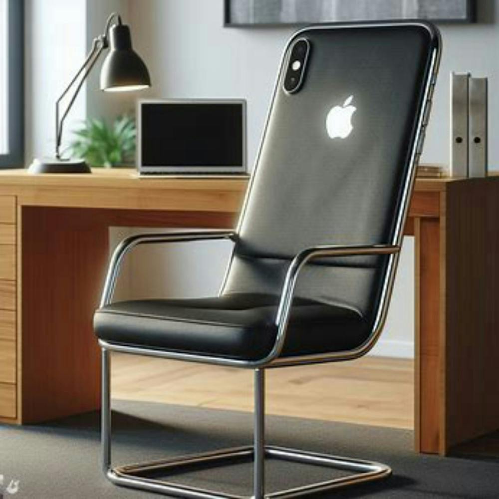 The black IPhone Chair