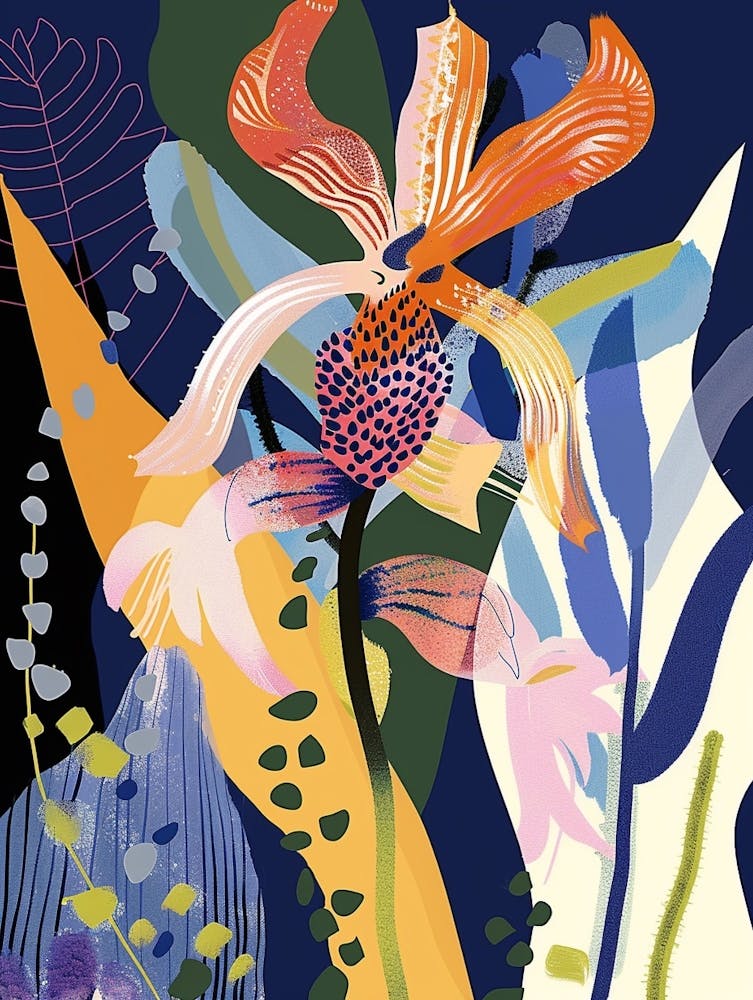 Colourful Flower Illustration Bluebonnet 4