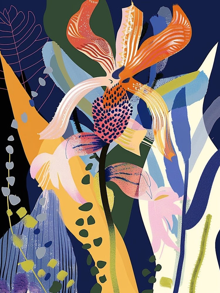 Colourful Flower Illustration Bluebonnet 4