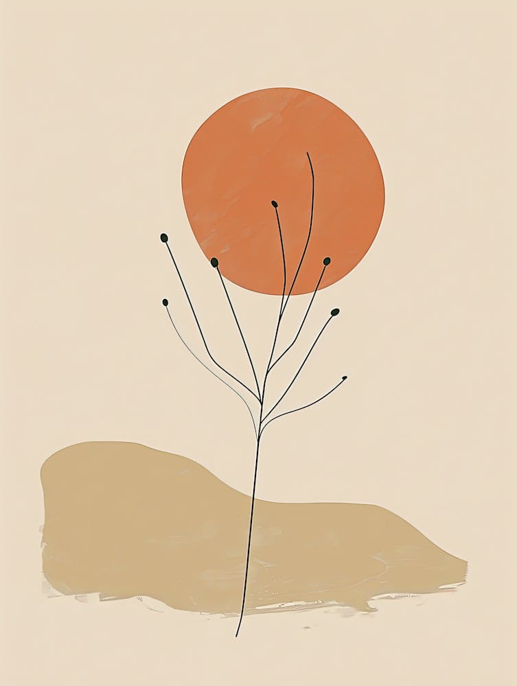 Melbourne Botanical Garden Boho Line Art