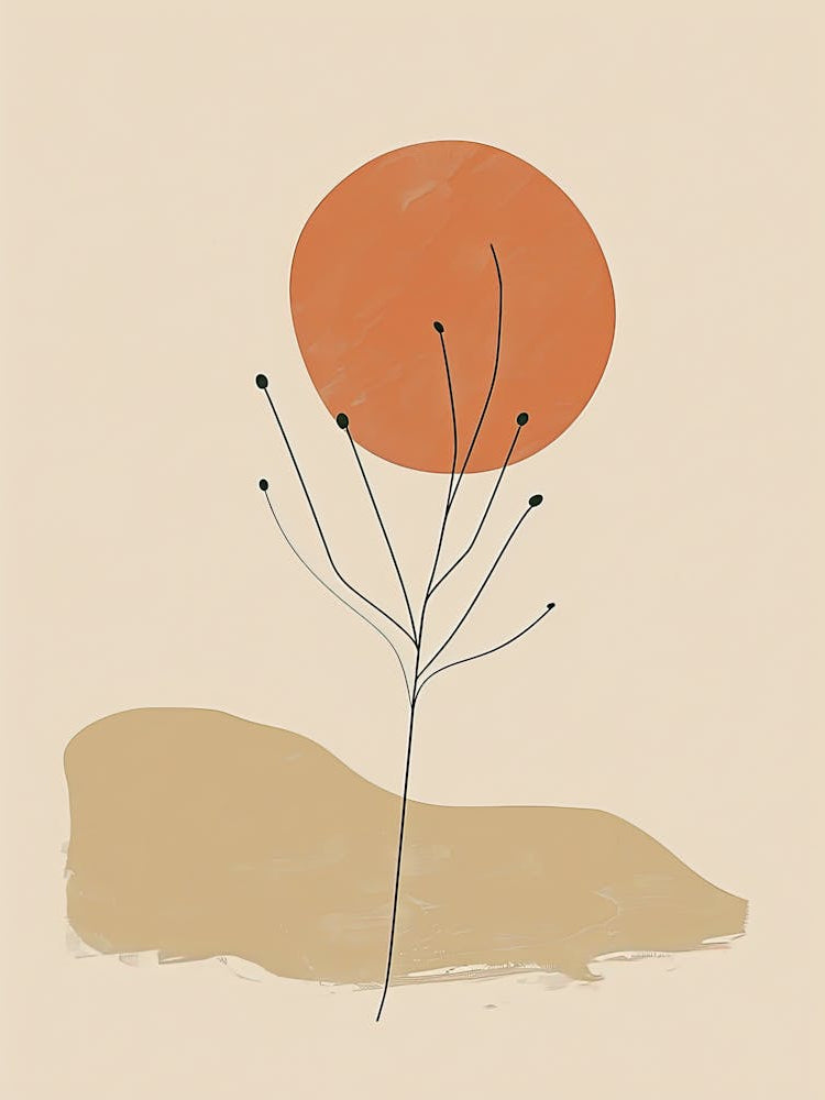 Melbourne Botanical Garden Boho Line Art