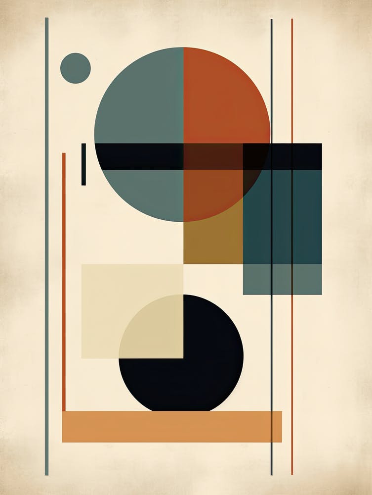 Pastel Panorama; Boho Mid Century Vista