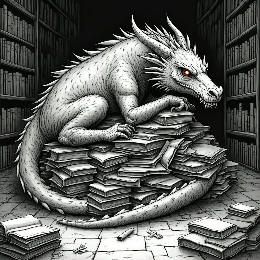 Dragon In The Library 1