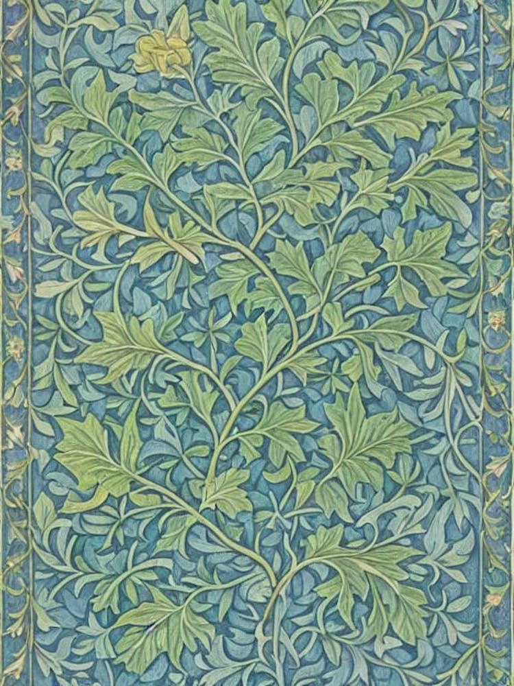 Spanish Oak tree Vintage Botanical