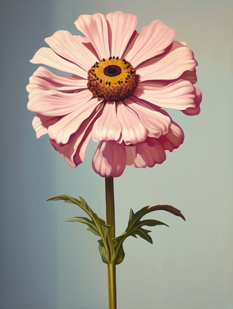 Floral Illustration Zinnia 2