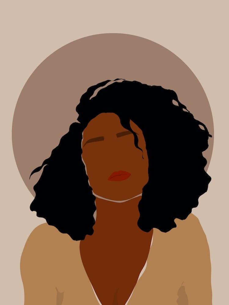 Black Woman With Curly Hair