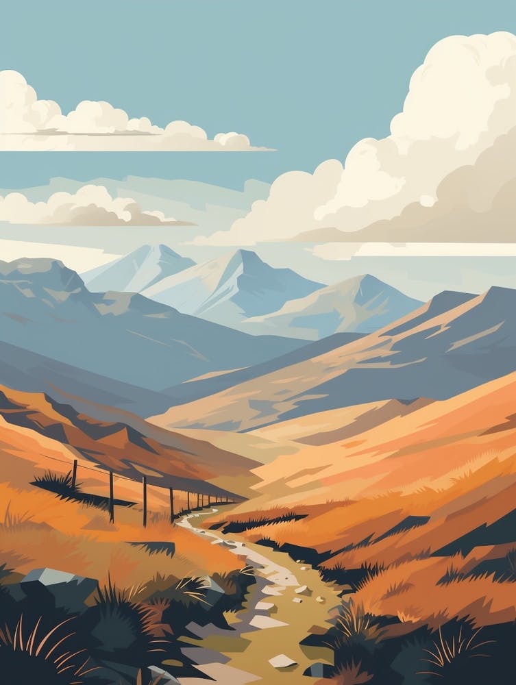 West Highland Way Ireland 2 Hiking Trail Landscape