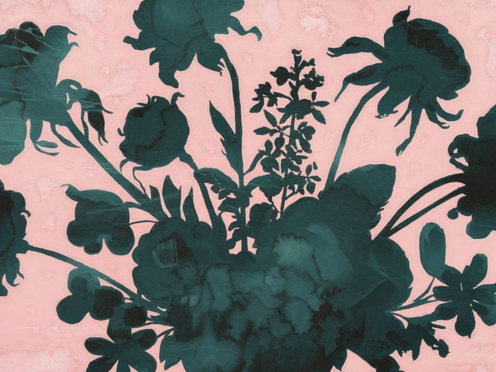 Twilight Bloom Silhouettes - Modern Botanical