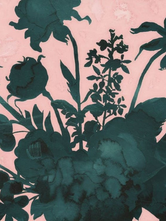 Twilight Bloom Silhouettes - Modern Botanical