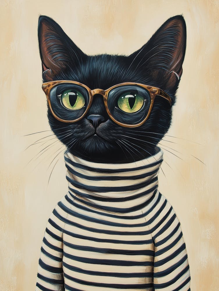 Cat In Glasses 12
