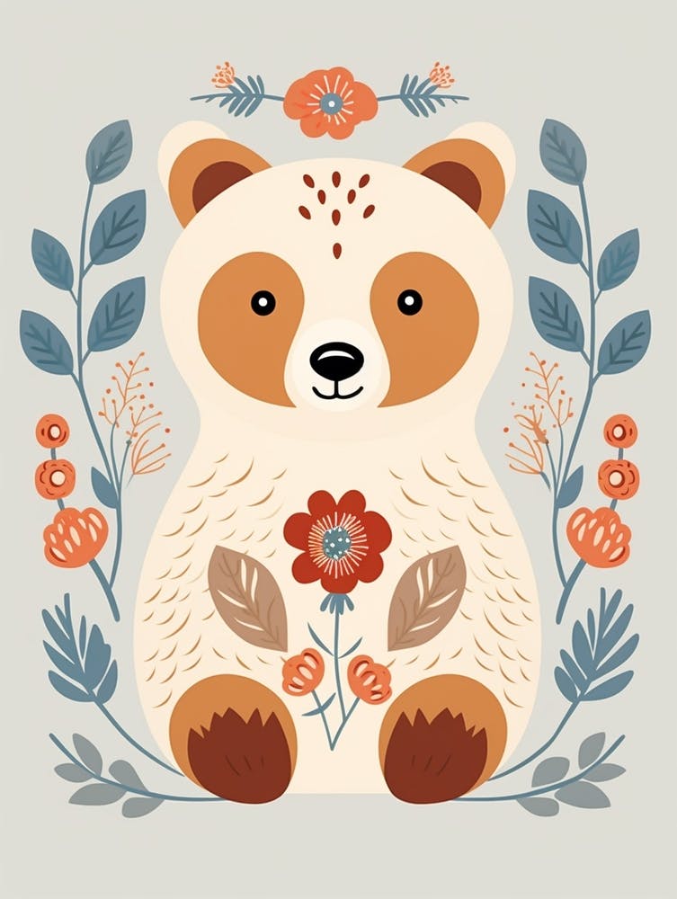 Baby Animal Illustration  Bear 9