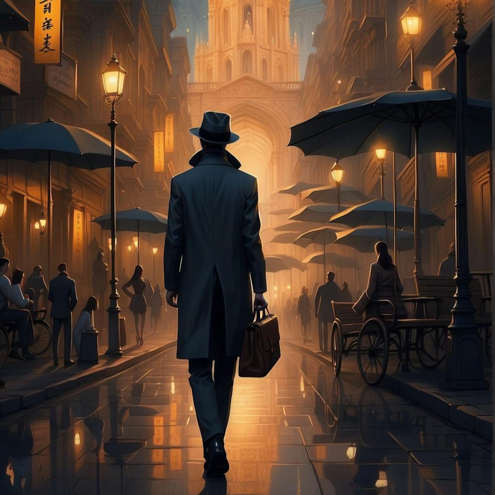 Man Walking Down The Street