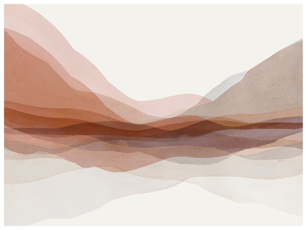 Abstract Mountain Print 1