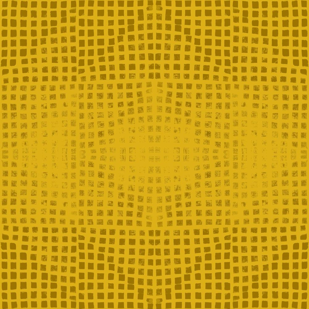 Gods Eye Block Print In Mustard