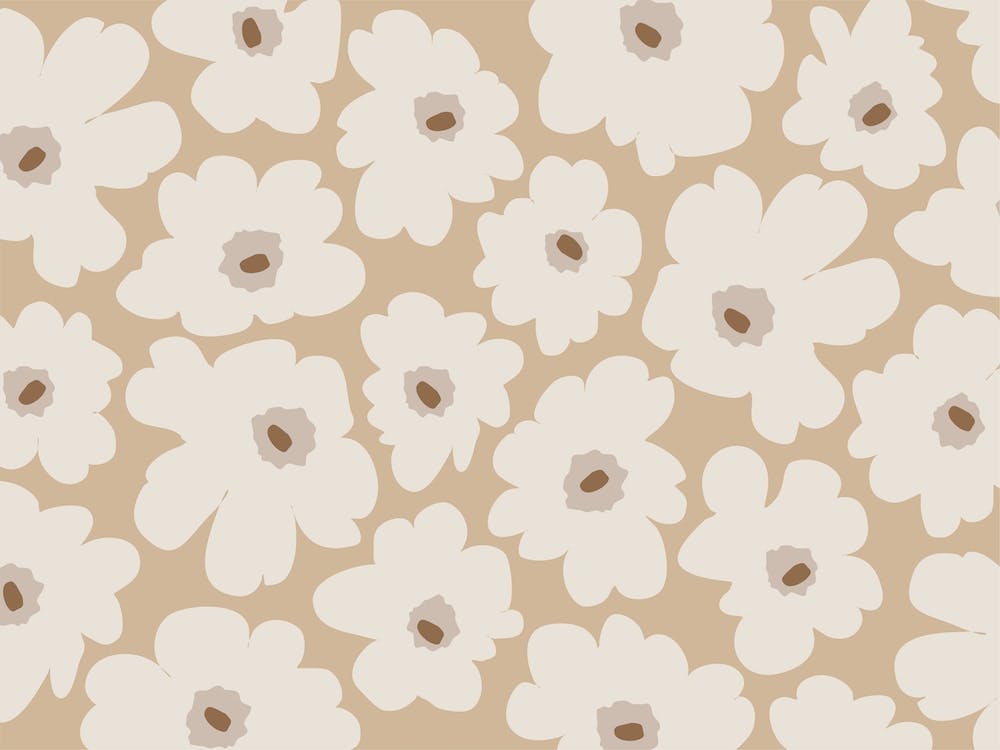 Beige Blumen