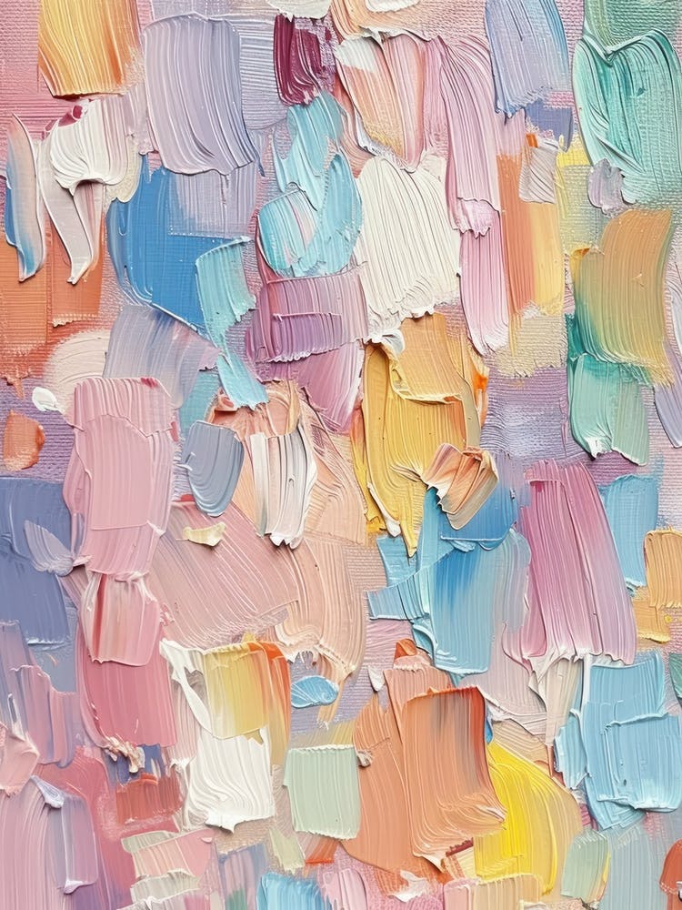 Pastels Empâtement Coups de Pinceau 10