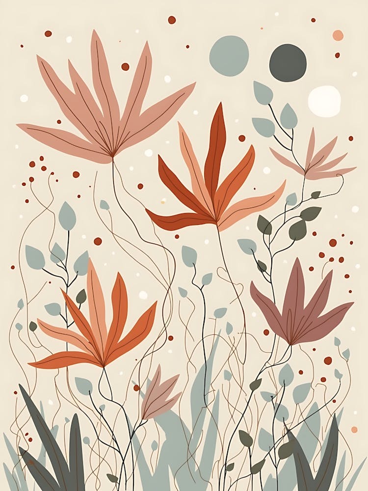 Abstract Floral Illustration