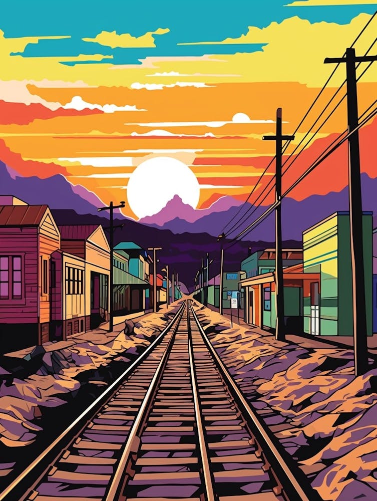 Ellensburg Washington Retro Pop Art 1