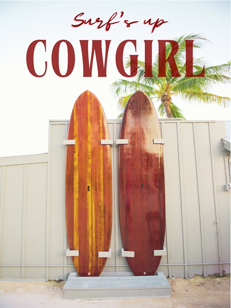 cowgirl surfboard