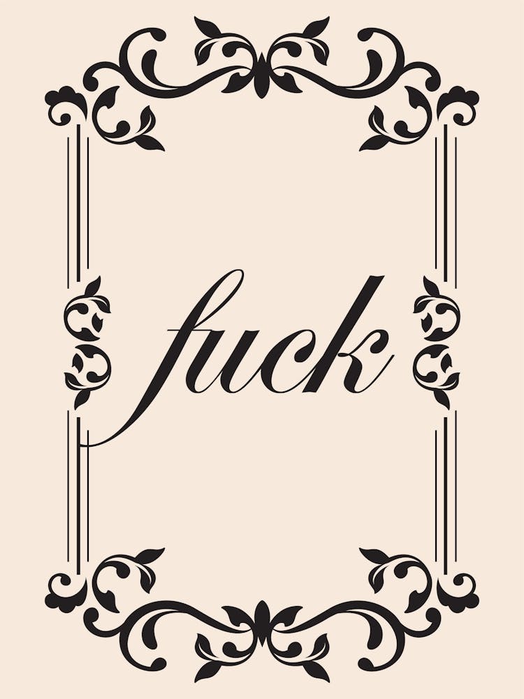 Swear Funny Quote Art