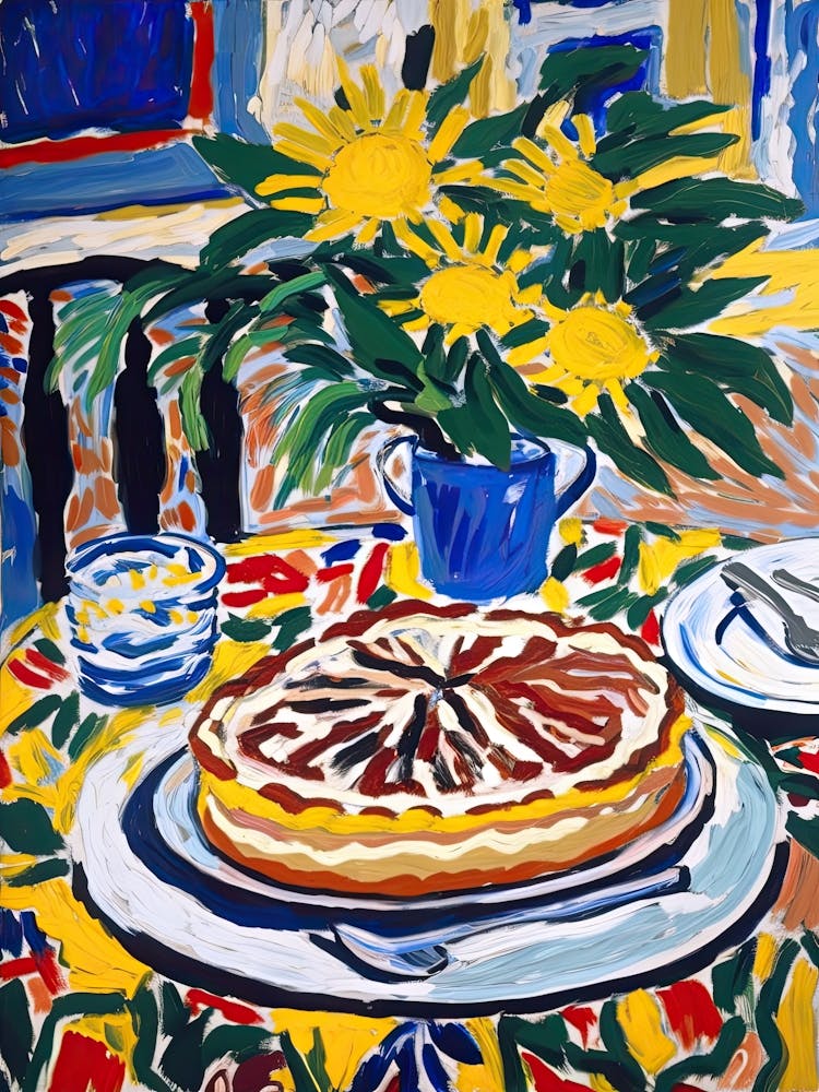 Banana Cream Pie Painting 1