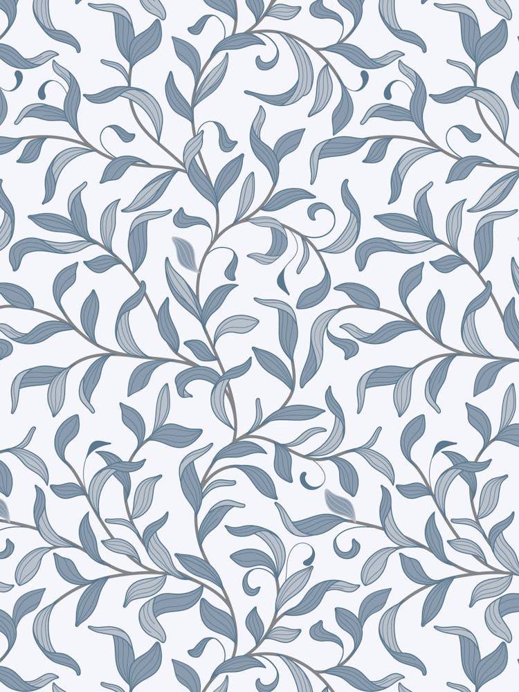 Trailing Leaves William Morris White