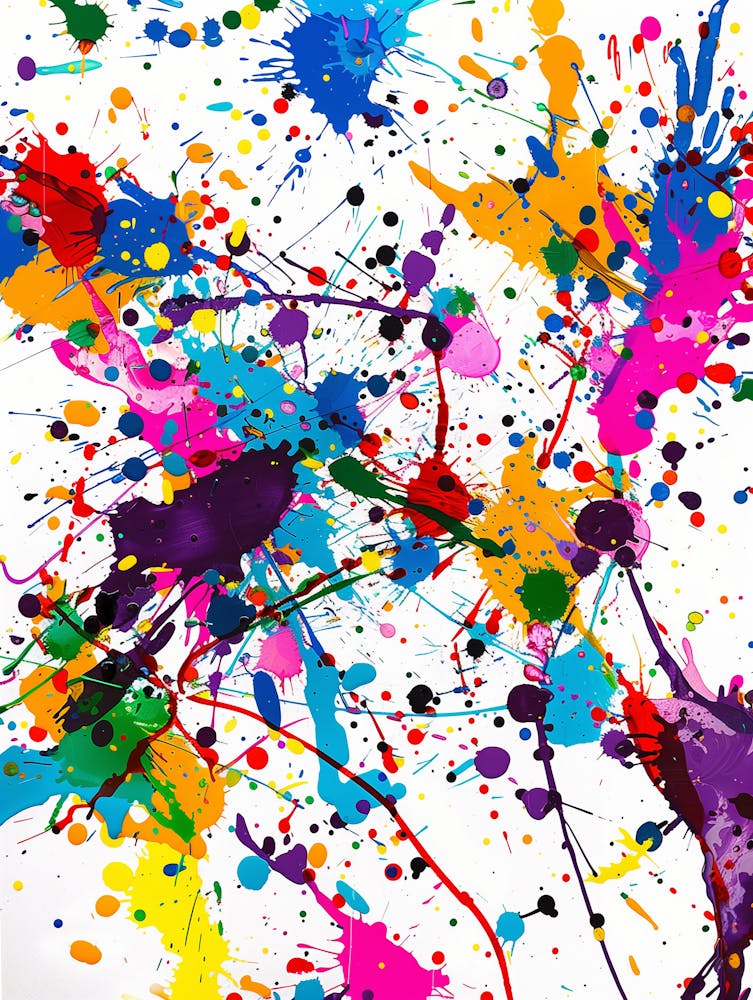 Colorful Paint Splatters
