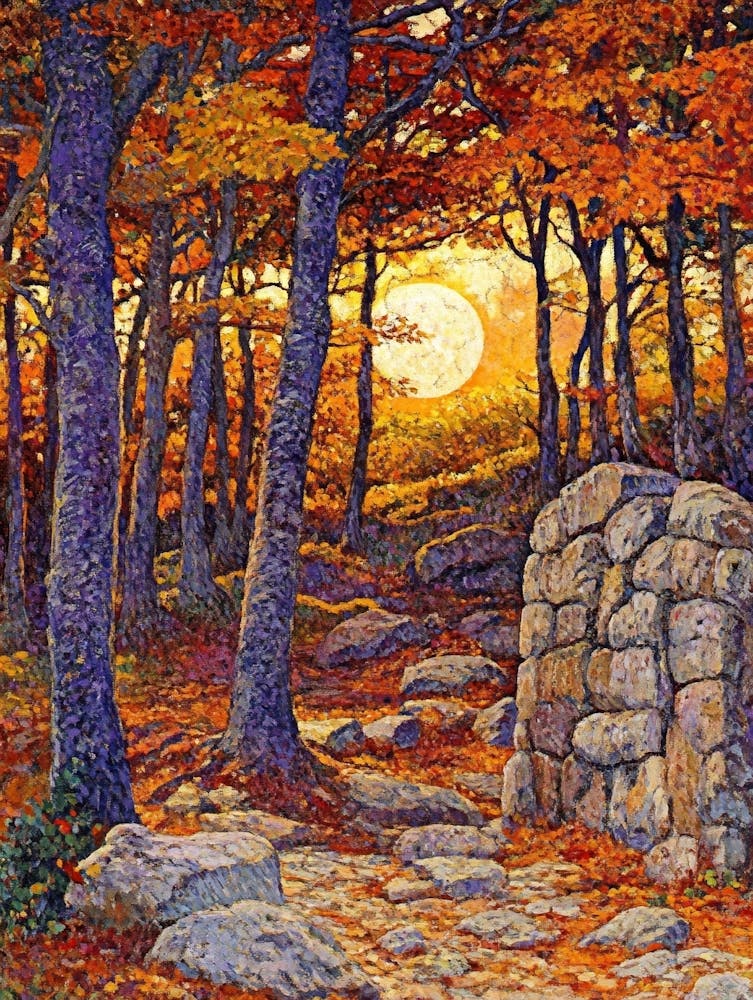 Path Through The Woods Art