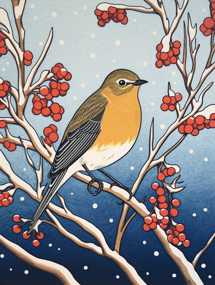 Bird Illustration Bluebird 1