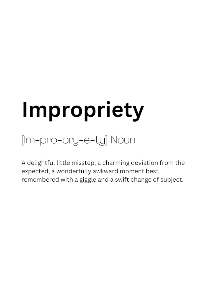Impropriety Definition Meaning