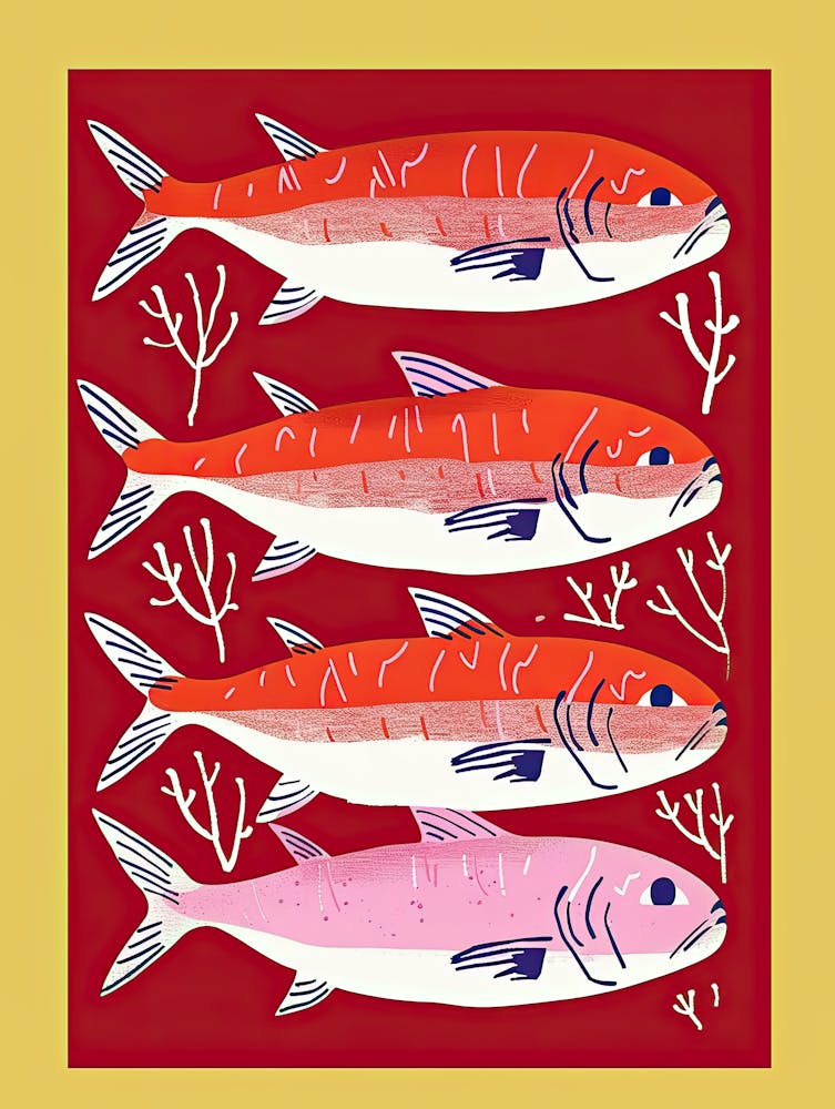 The Art Of Swimming Fish Poster