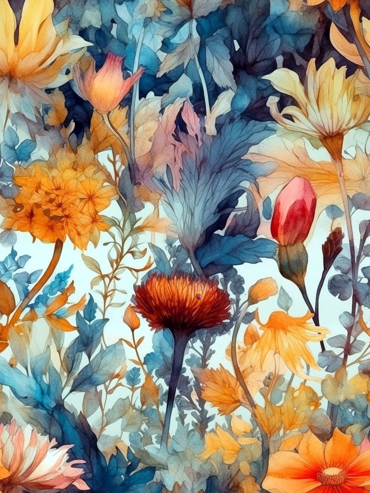 Watercolor Floral Pattern 3