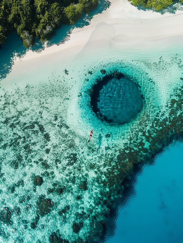 Blue Hole In The Sand