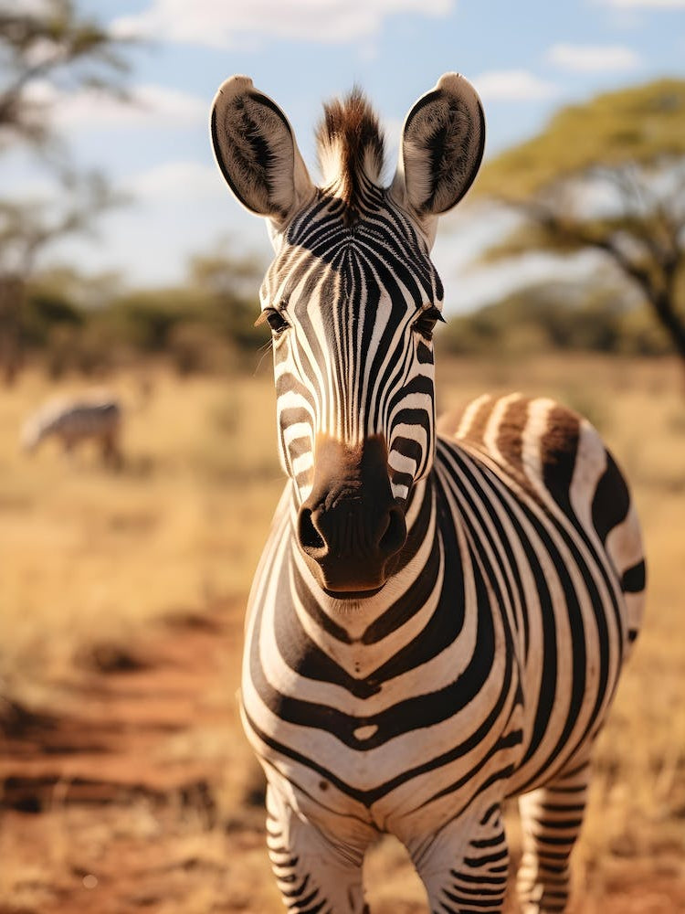 Portrait Of A Zebra V1