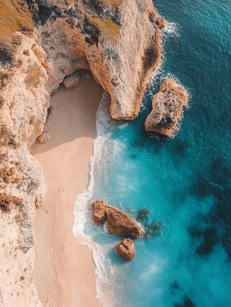 Aerial View Of A Beach 58