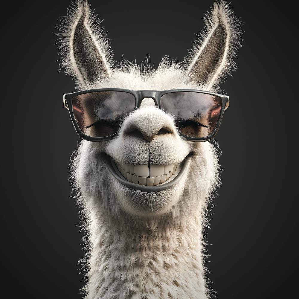 Llama Wearing Sunglasses