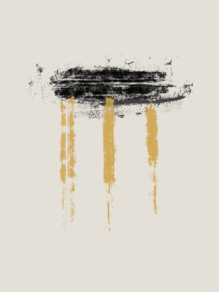 Black And Yellow Painting