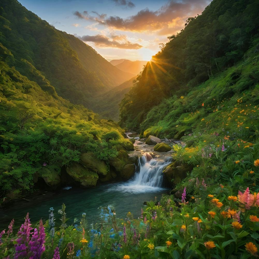 Sunrise In The Mountains 8
