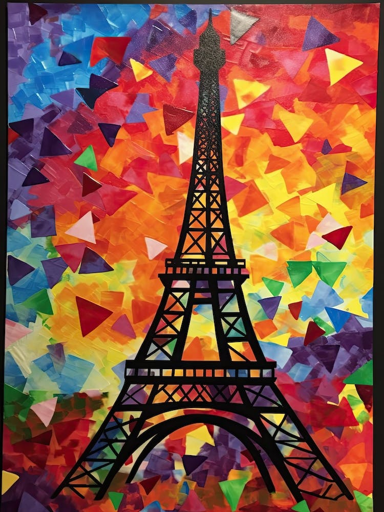 Eiffel Tower Paris Matisse Style 1