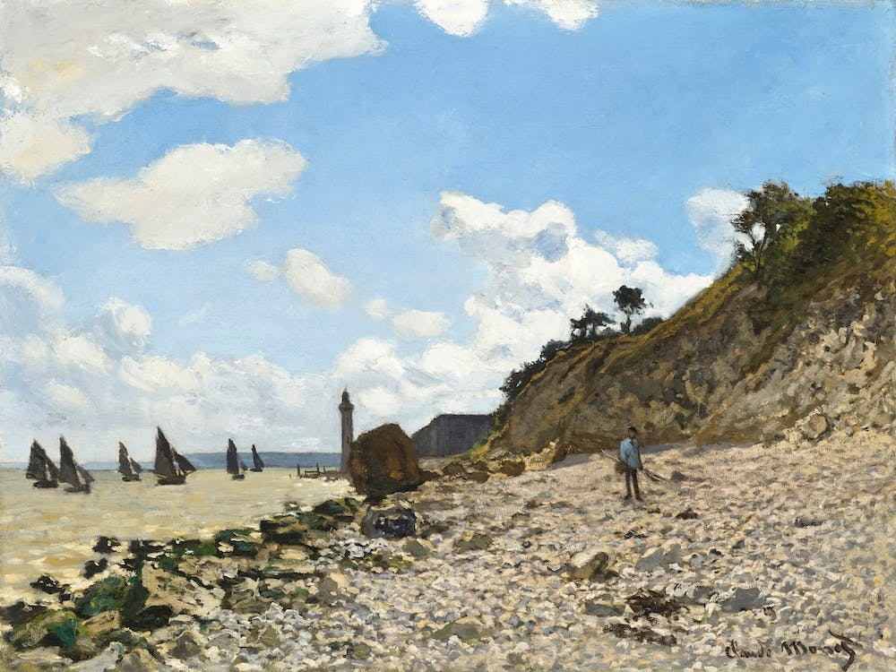 The Beach At Honfleur (1864–1866), Claude Monet